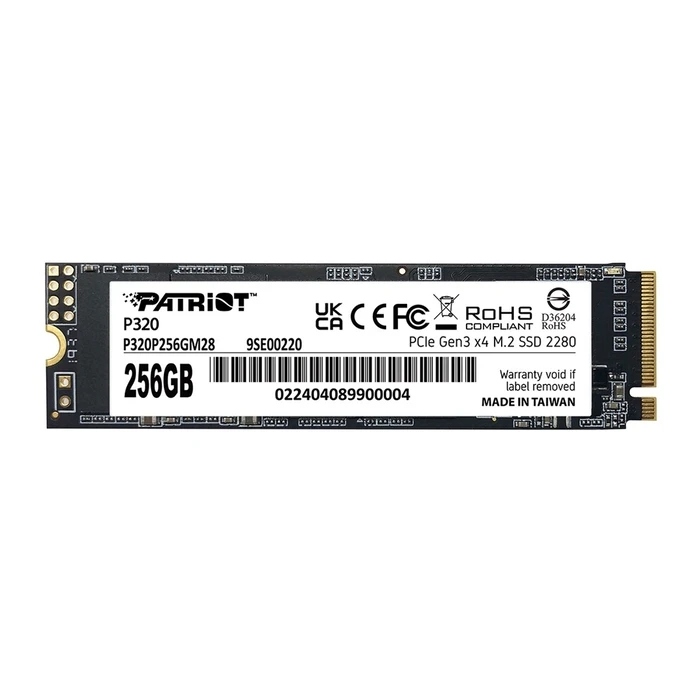 Σκληρός Δίσκος M.2 SSD 256GB Patriot VIPER P320 PCI-Ex4 NVMe 2.2GB/S (P320P256GM28)