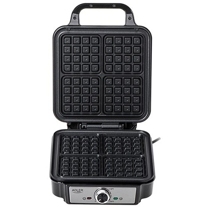 Τοστιέρα Γκριλιέρα Adler AD 3083 waffle iron 4 waffle 1800W Black, Silver