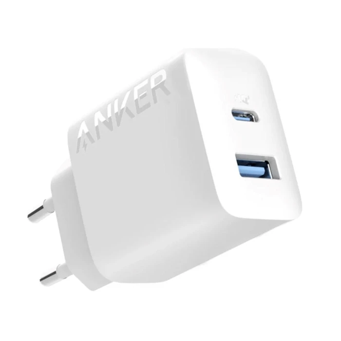 Φορτιστής Πρίζας Anker 312 20W 1x USB-A 1x USB-C White