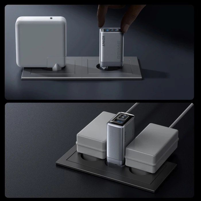 Φορτιστής Πρίζας Anker Prime 100W 2x USB-C 1x USB-A with foldable plug