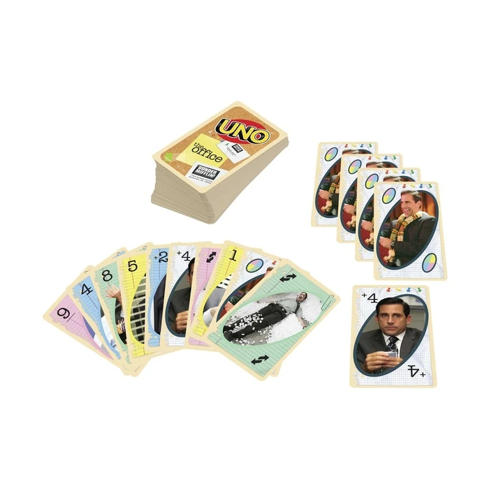 UNO The Office Edition Card Game - Mattel GVH29 (2-10 Players, Ages 7+)