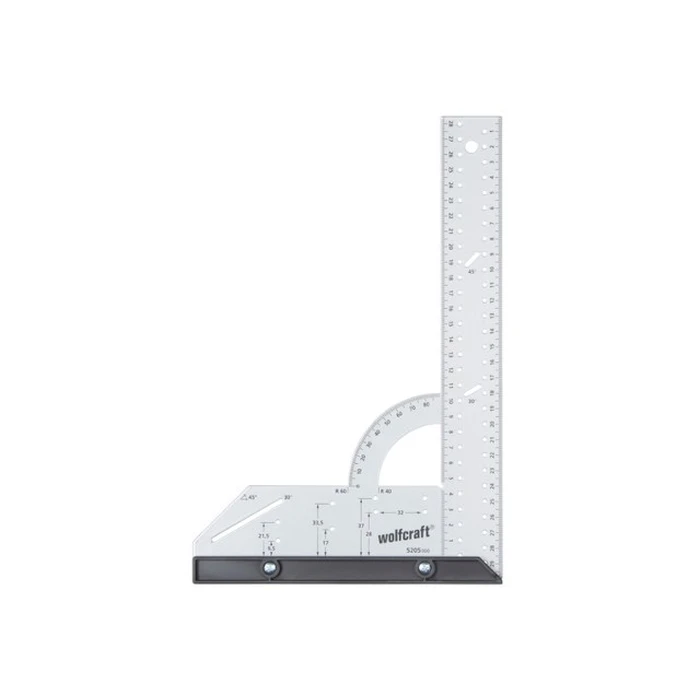 Γωνιόμετρο Wolfcraft 5205000 - 200x300mm Universal Angle & Try Square