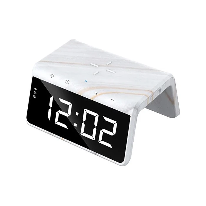 Επιτραπέζιο Ρολόι Φορτιστής Havit W320 - 6 in 1 marble