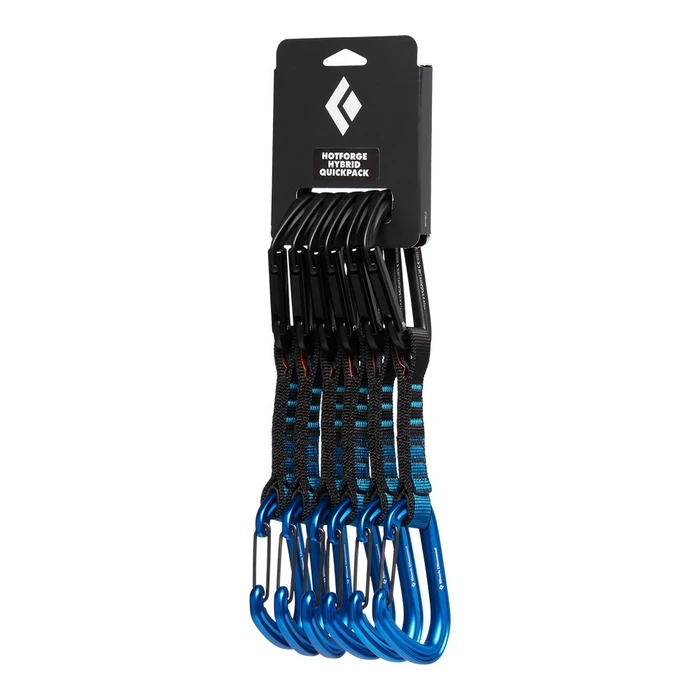 Καραμπίνερ Σετάκια Black Diamond Hotforge Hybrid Quickpk Locking carabiner D-shaped Blue 6 pc(s)