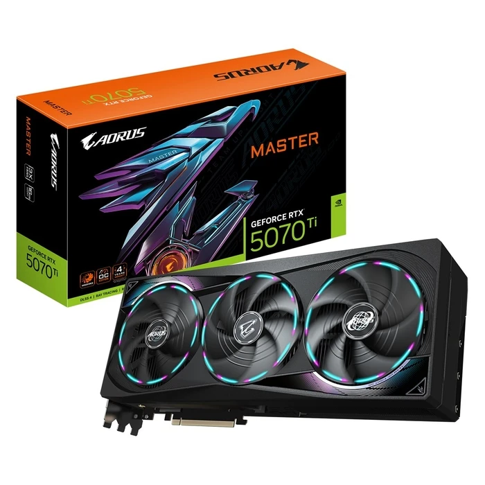Κάρτα Γραφικών Gigabyte AORUS GeForce RTX 5070 Ti MASTER 16G 256bit, PCI-E 5.0,M-16GD