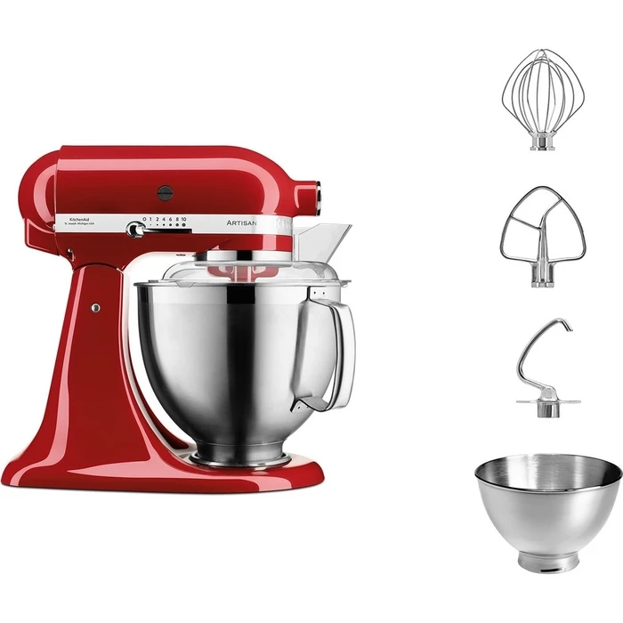 Κουζινομηχανή KitchenAid Artisan 5KSM185PS 300W 4.8 L Red