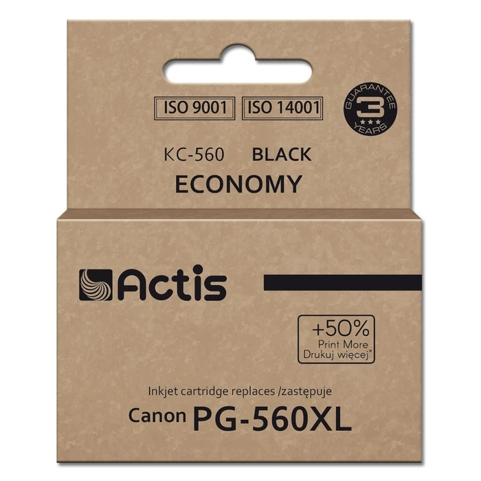 Μελάνι Συμβατό Actis KC-560 (for Canon PG-560XL; 22 ml; Black). Prints 50% more