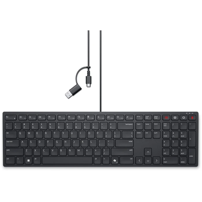 Πληκτρολόγιο Ενσύρματο Dell KB525C Office USB QWERTY US International Black