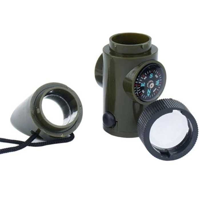 Σφυρίχτρα Επιβίωσης Mil-Tec Survival whistle 6 in 1 Olive