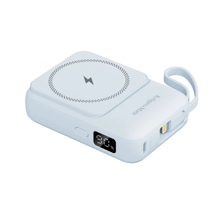Powerbank Kruger & Matz 10000mAh Mag Safe Induction with Cable Blue