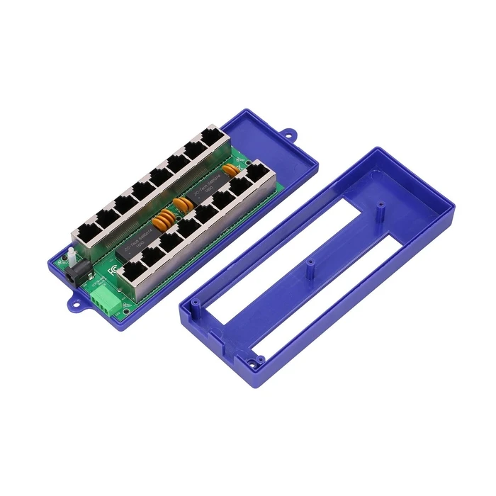 PoE Injector Extralink Gigabit 8 port 8x 1000Mb/s RJ45, Mode B