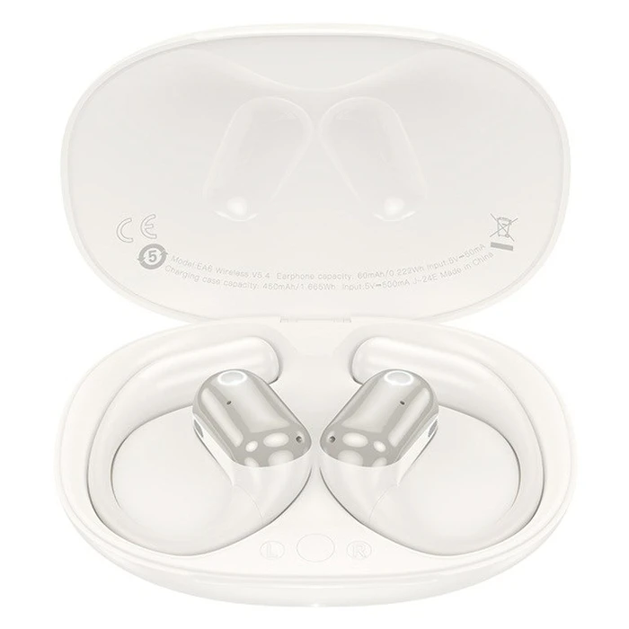 Bluetooth Handsfree Hoco EA6 Open-Ear Connectivity/Music White
