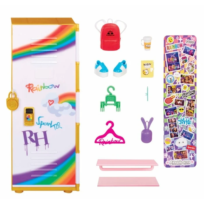 Κούκλα Rainbow High Locker Playset Doll closet