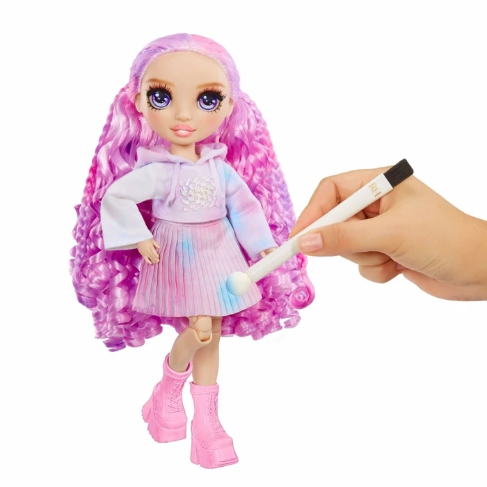 Κούκλα Rainbow High Watercolor & Create Fashion Doll, Purple Eyes