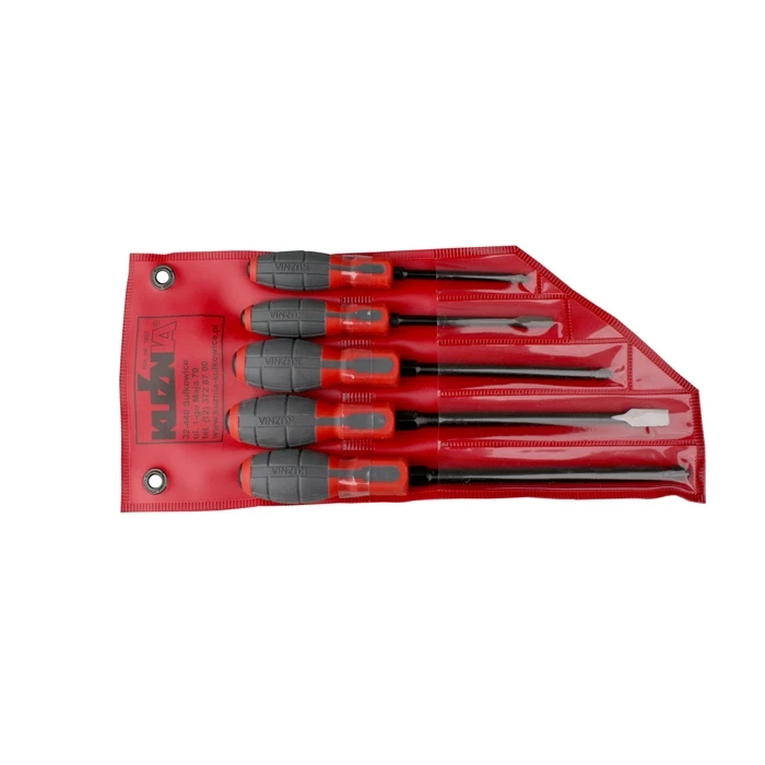 Σετ Κατσαβίδια of 5 screwdrivers 2 flat and 3 cross-head