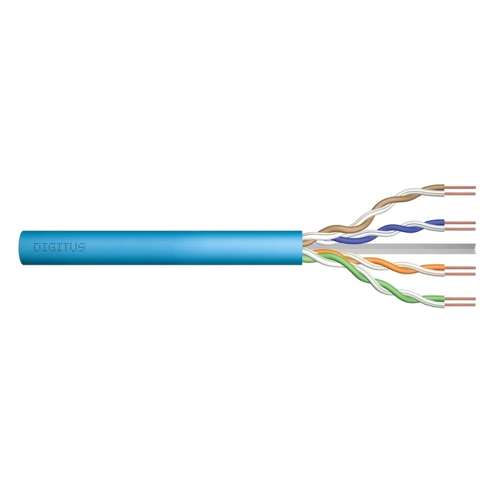 Καλώδιο Δικτύου Digitus Cat.6A, U/UTP, Dca, AWG 23/1, LSOH, 50m, blue installation