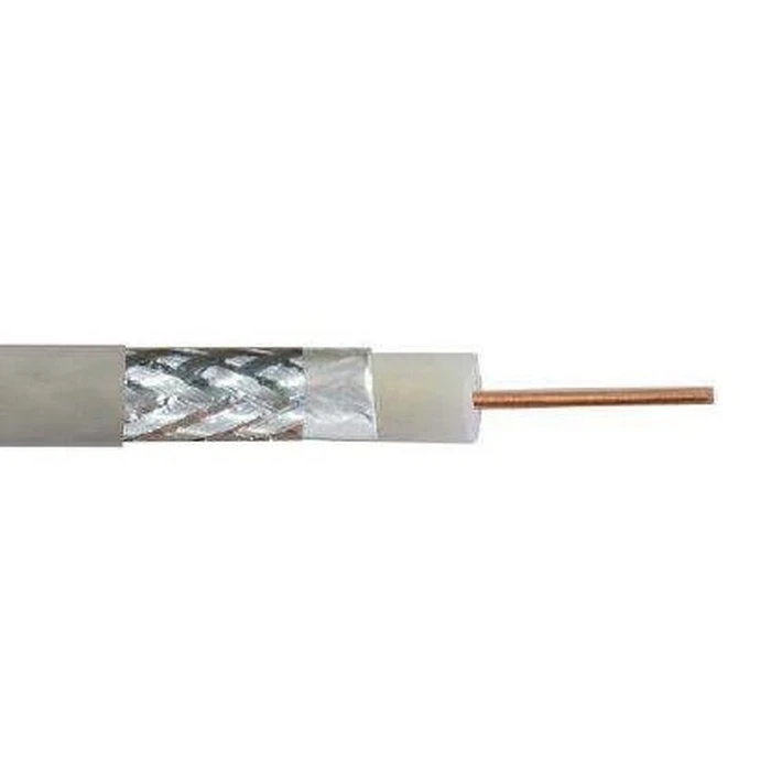 Καλώδιο Κεραίας Digitus RG-6, 75 Ohm, (2x foil + 77% braid), Eca, PVC, 100m, white