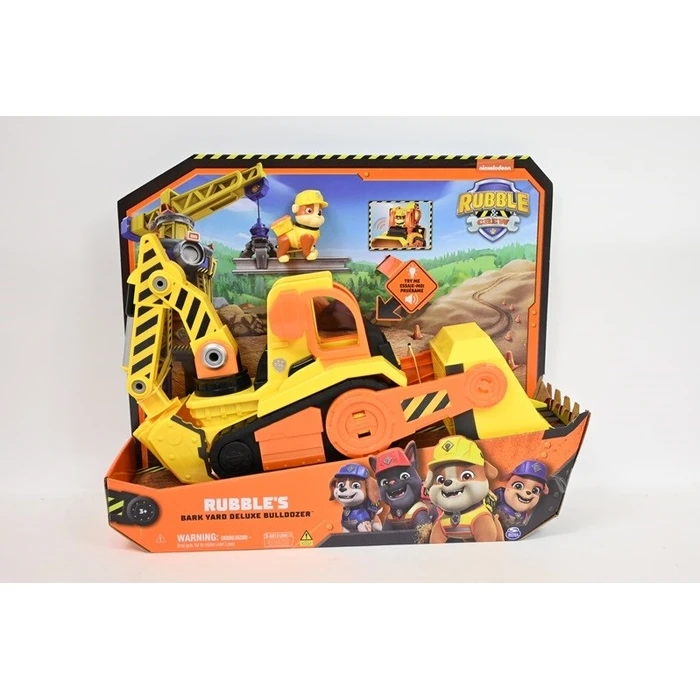 Εκσκαφέας Rubble & Crew, Bark Yard Deluxe Bulldozer Construction Truck Toy