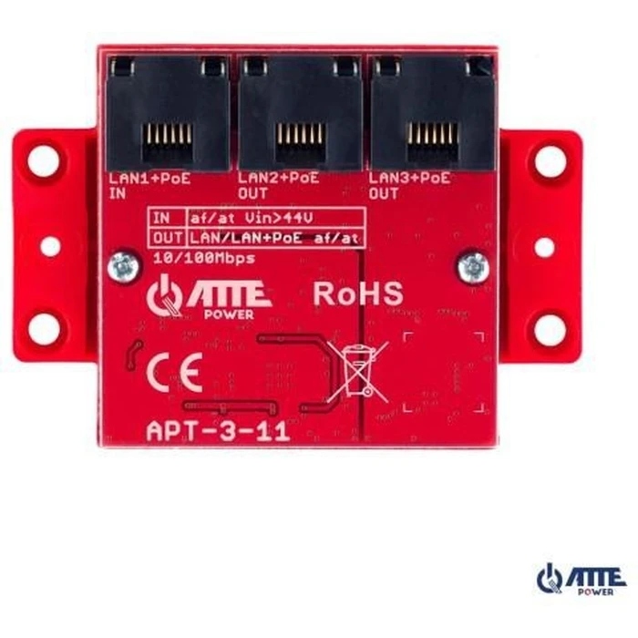 Πλακέτα Atte APT-3-11 3-port PoE Switch 10/100Mbps, extender