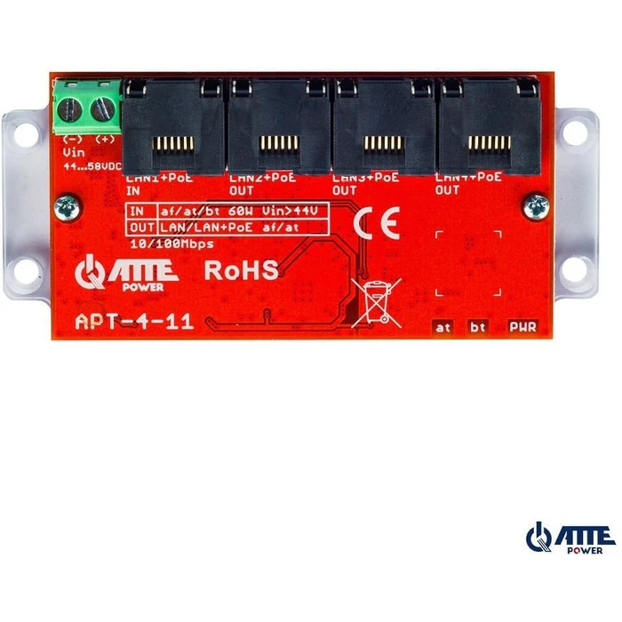 Πλακέτα Atte APT-4-11 4-port PoE Switch 10/100Mbps, extender