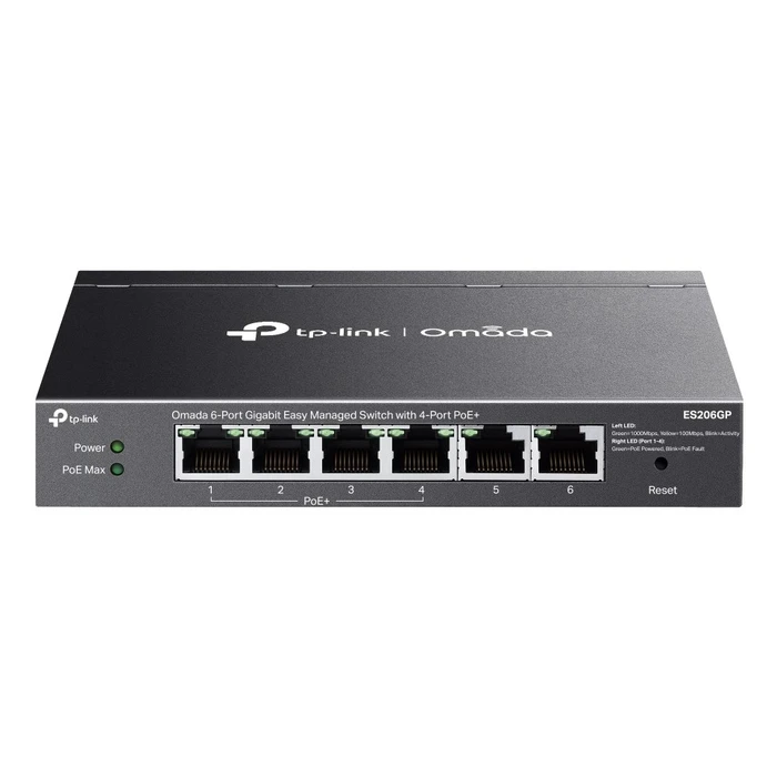 Network Switch TP-Link Omada ES206GP Managed Gigabit (10/100/1000) (PoE) Black