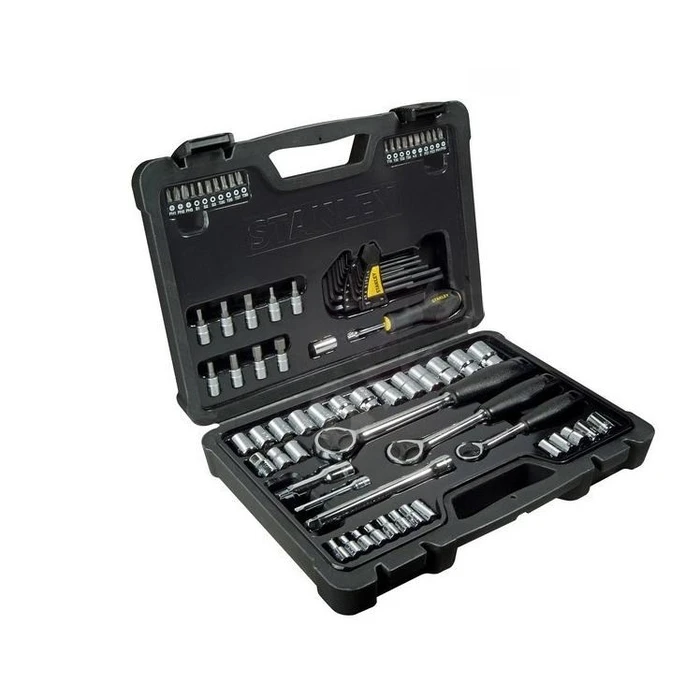 Σετ Εργαλείων Stanley socket set 80 pcs. 1/4, 3/8, 1/2"