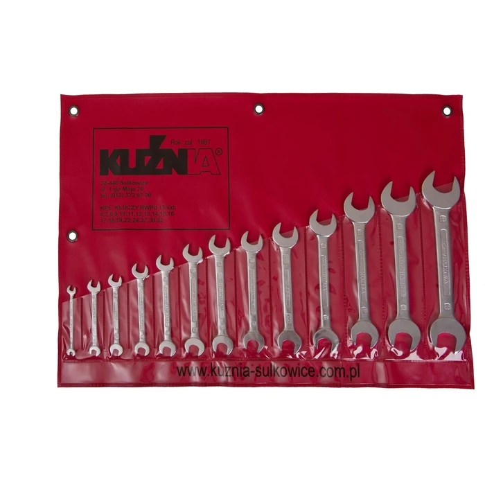 Κλειδιά Set of open-end wrenches with 13 pieces ranging from 6 to 32mm