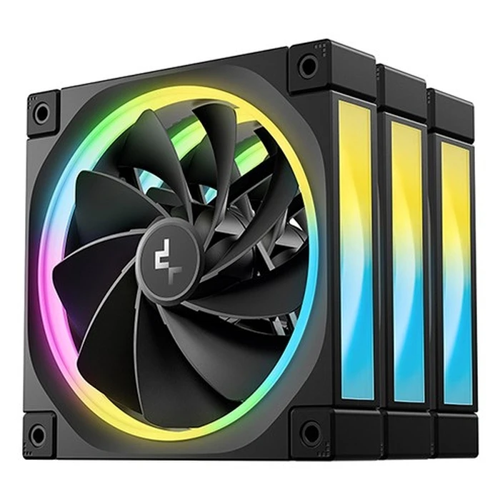 Case Fan 12cm Deepcool FL12R-3 IN 1 Black 3 pc(s)