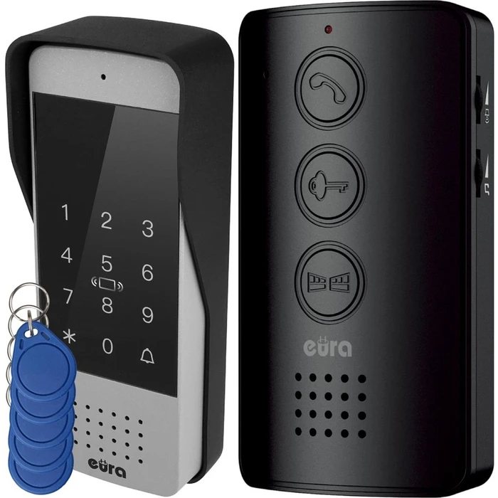 Σετ Θυροτηλεόρασης Door entry system Eura ADP-34A3 Black