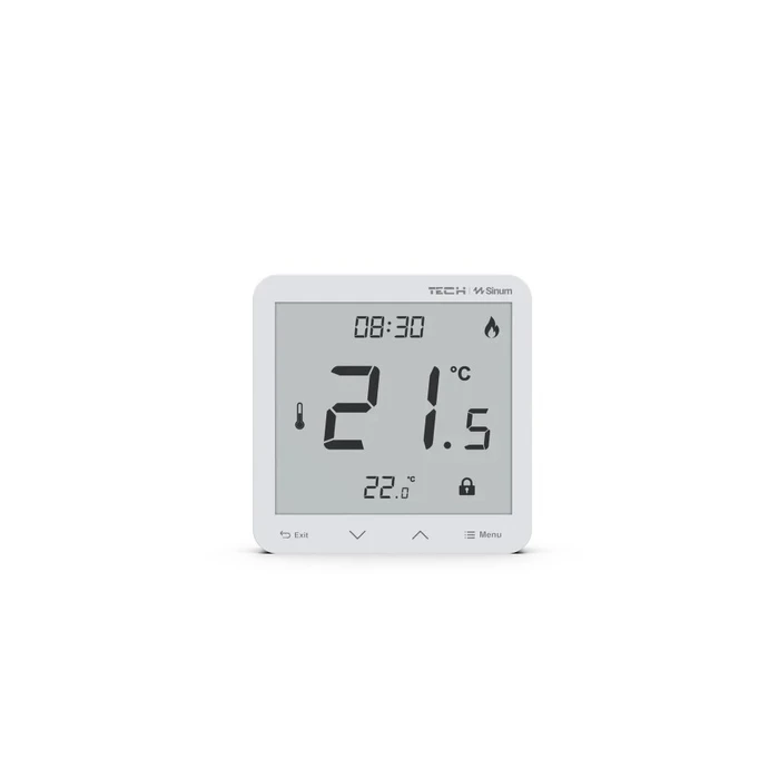 Θερμοστάτης Wired Room controller Sinum White R-S3 Tech controllers