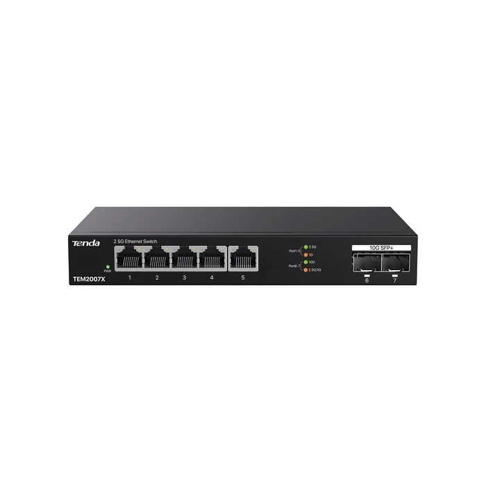 Network Switch Tenda TEM2007X 2.5G (100/1000/2500) Desktop Black