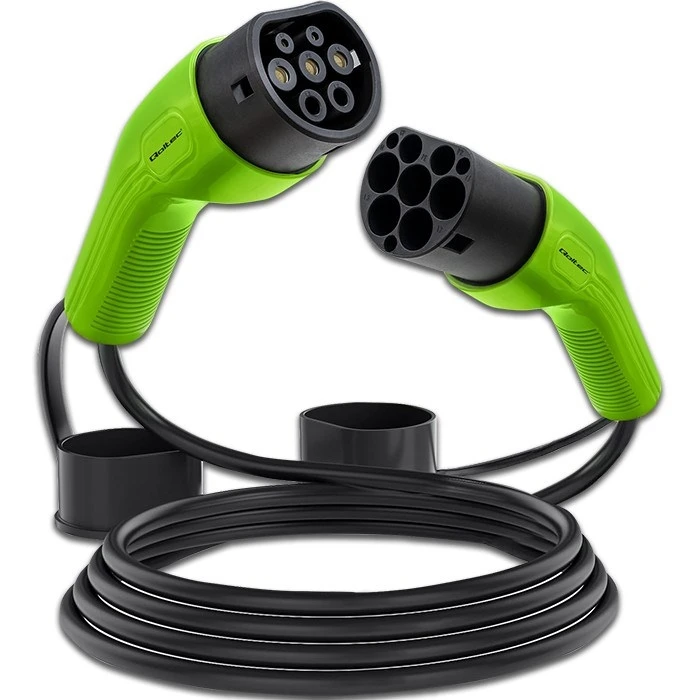 Καλώδιο Φόρτισης Αυτοκινήτων Qoltec 52473 EV Type 2 / 400V / 11kW / 16A / 5m