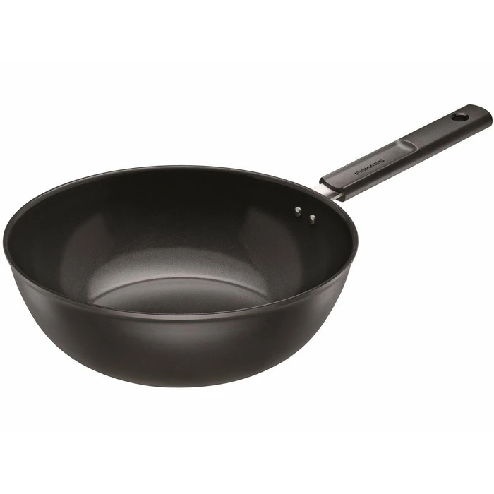 Τηγάνι Fiskars Wok with a diameter of 28cm (4.5 liters) with Hard Face non-stick coating