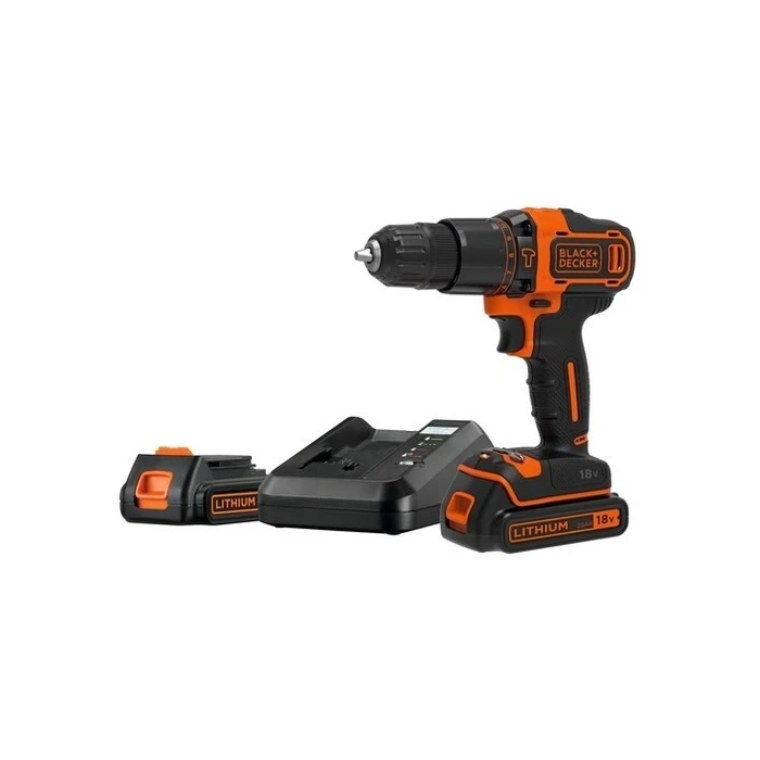 Δραπανοκατσάβιδο Black & Decker BDCHD18K1B2-QW 1400 RPM