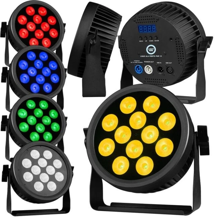 Φωτορυθμικά Light4me CREE ALU PENTA PAR 12 par lighting equipment