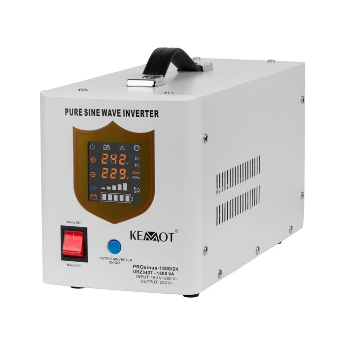 Converter Uninterruptible Kemot PROsinus-1500/24 24V 230V 1500VA/1050W