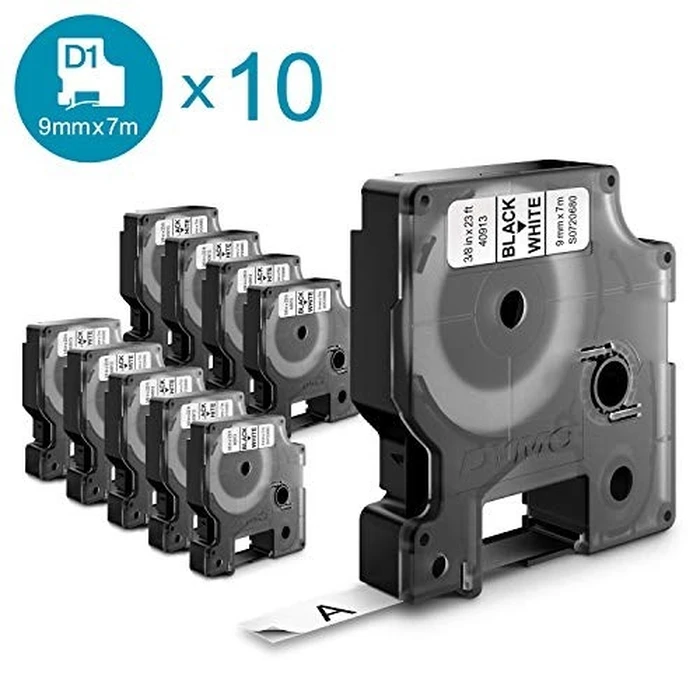 Αυτοκόλλητες Ετικέτες Dymo D1 Multipack - 9mm x 7m - Black auf White