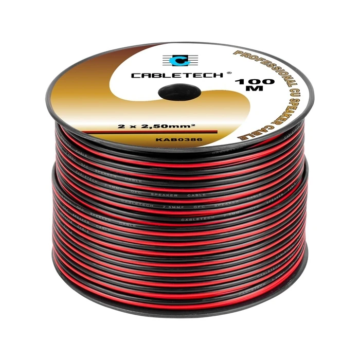 Καλώδιο Ηχείων Cabletech 2.5mm Black-red