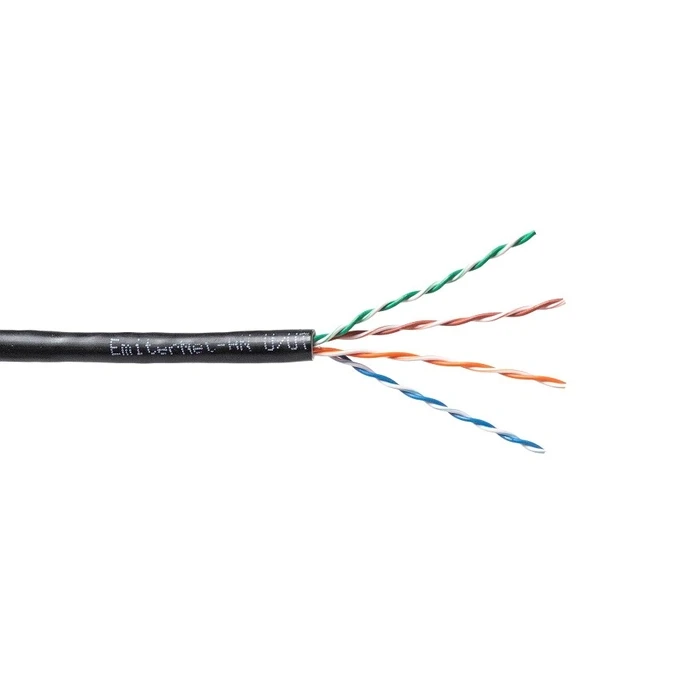Καλώδιο Δικτύου Emiter Net Outdoor PVC+PE UTP (U/UTP) Cat.5e, 4x2x0.5 PE Wire