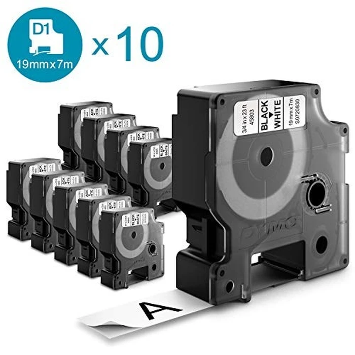 Αυτοκόλλητες Ετικέτες Dymo D1 Value Pack - 24mm x 7m - Black on White