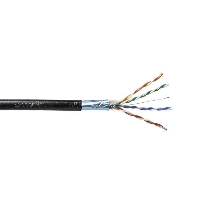 Καλώδιο Δικτύου Emiter Net external gel-filled FTP (F/UTP) cat.5e, wire 4x2x0.5 PE+GEL