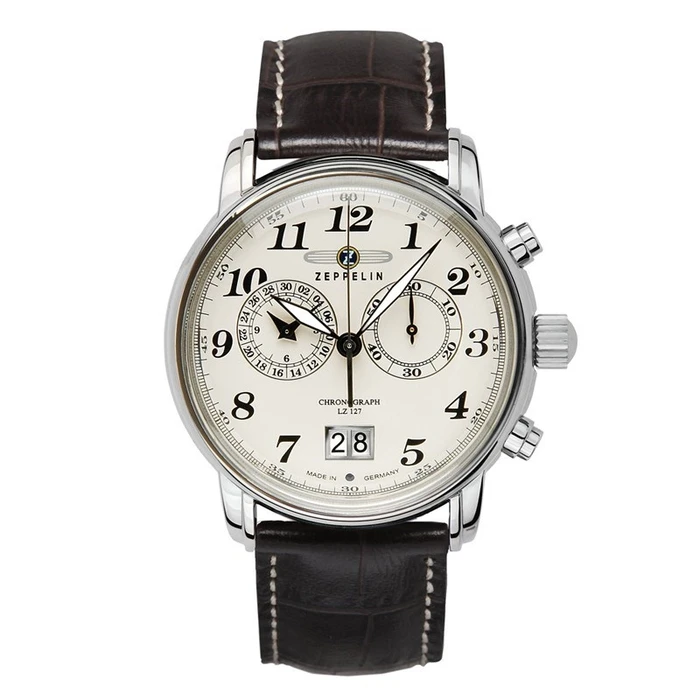 Ανδρικό Ρολόι Zeppelin 7684-5 Wrist Male Quartz Silver