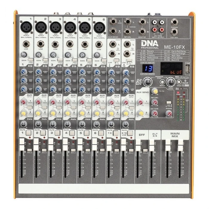 Κονσόλα Ήχου DNA ME-10FX Audio mixer - 10 channel USB Bluetooth