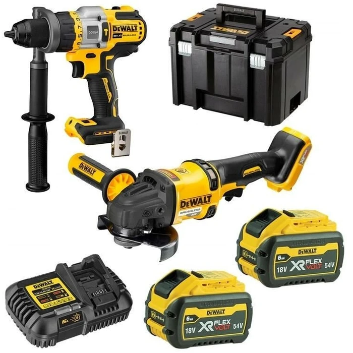Σετ Εργαλείων Dewalt 18V DCK2016T2T COMBO KIT (DCD999 + DCG418) 2x6.0Ah