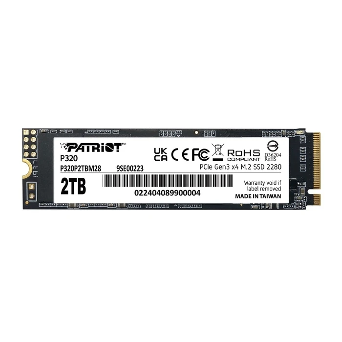 Σκληρός Δίσκος SSD Patriot P320 2TB M.2 PCI-E 3.0 NVMe