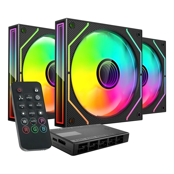 Case Fan 12cm Mars Gaming MF3DPROKIT Black