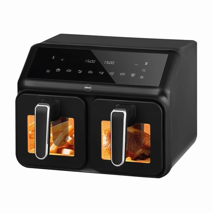 Air Fryer Double fat-free fryer, 2200 W, capacity 8 l, LED display