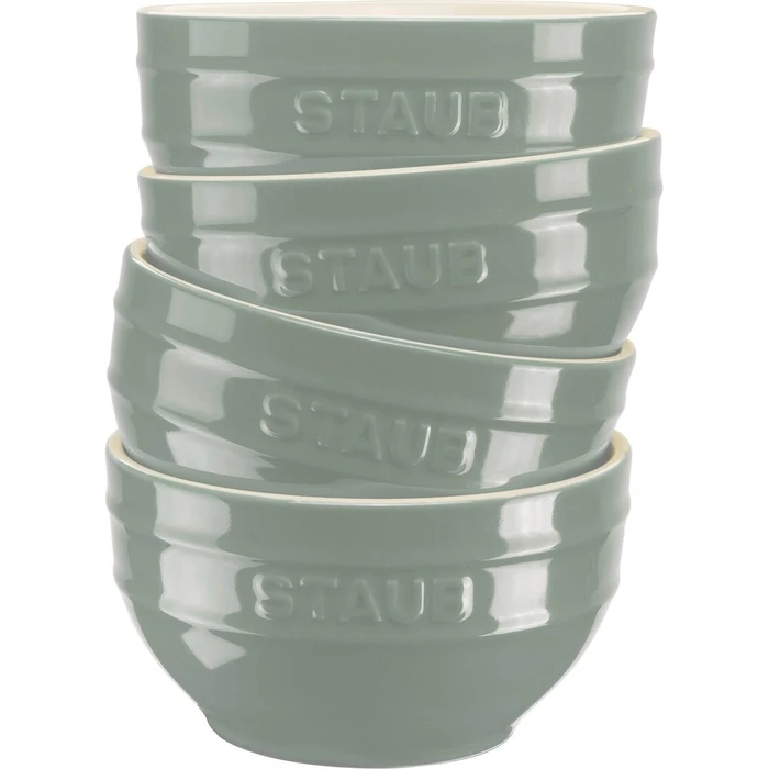 Μπωλ Staub Serving Set of 4 Bowls 12cm, Eucalyptus