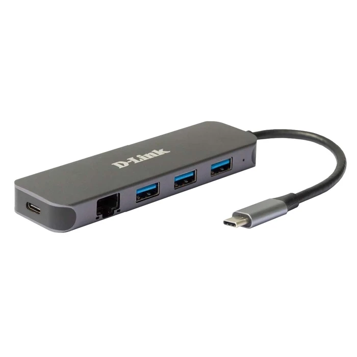 USB Hub D-Link 5-in-1 USB-C with Gigabit/Power Delivery