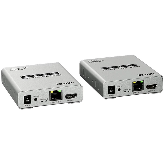 KVM Switch Unitek V1164A HDMI 2.0 Extender 4K over Ethernet up to 60m